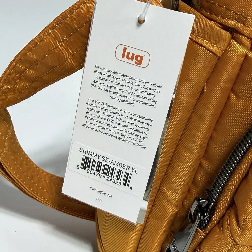 Lug Shimmy SE RFID Crossbody Bag Purse Amber Yellow Gold Mustard 10